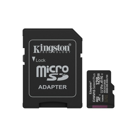 "Kingston Technology 128GB microSDXC Canvas Select Plus Gen3 A1 - Ultra-Fast 150 MB/s for Optimal Performance & Storage"